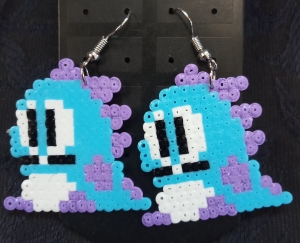 Bijoux Boucles d'oreilles Dragon bleu